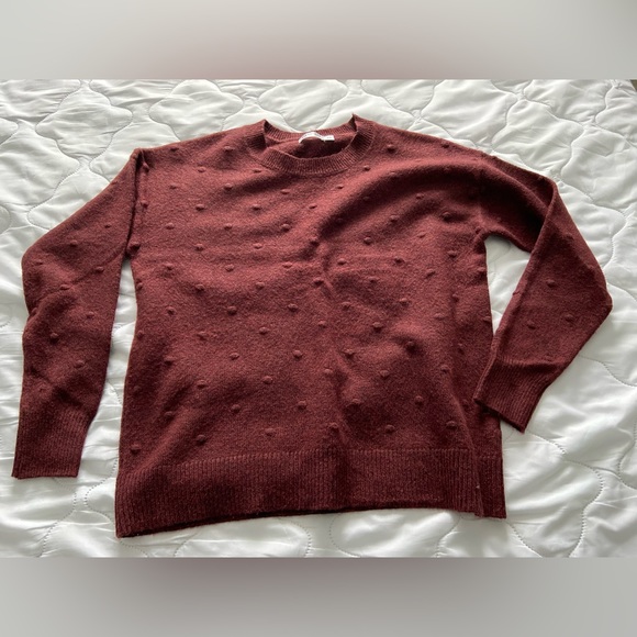 Maroon sweater with bobble detail - Picture 1 of 4